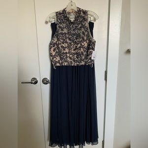 Navy and nude Two piece David’s brial formal dress new with tags (NWT)